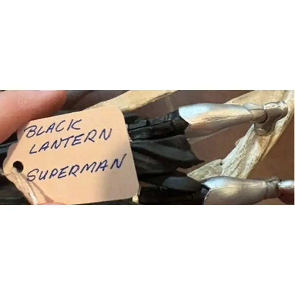 DC Direct Blackest Night Series 7 Black Lantern Superman action figure.